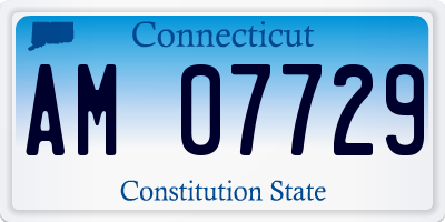 CT license plate AM07729