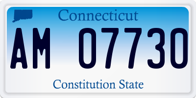 CT license plate AM07730