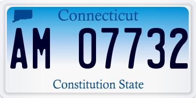CT license plate AM07732