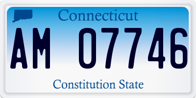 CT license plate AM07746