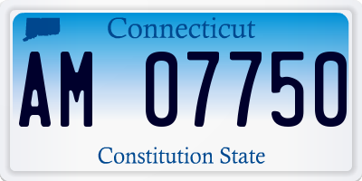 CT license plate AM07750