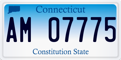 CT license plate AM07775