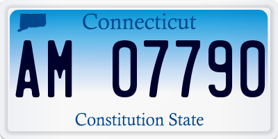 CT license plate AM07790