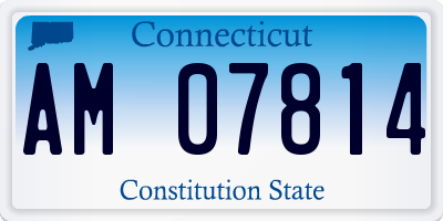 CT license plate AM07814