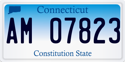 CT license plate AM07823