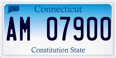 CT license plate AM07900