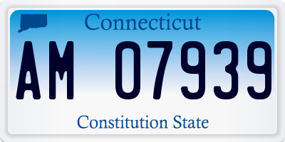CT license plate AM07939
