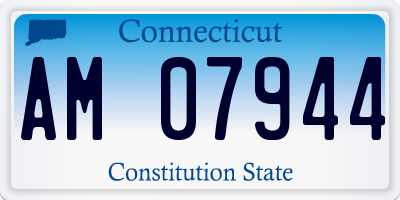 CT license plate AM07944