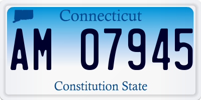CT license plate AM07945