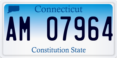 CT license plate AM07964