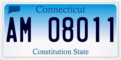 CT license plate AM08011