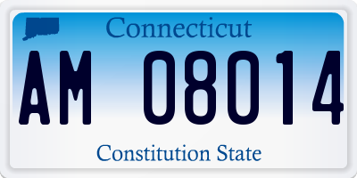 CT license plate AM08014