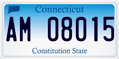 CT license plate AM08015