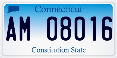 CT license plate AM08016