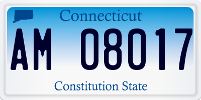 CT license plate AM08017