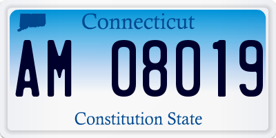 CT license plate AM08019