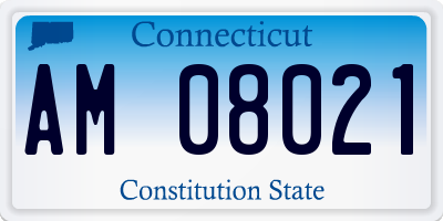 CT license plate AM08021