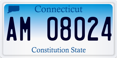 CT license plate AM08024