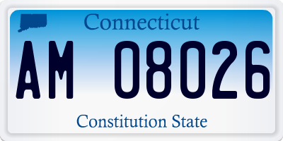 CT license plate AM08026