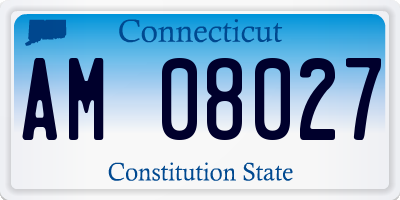 CT license plate AM08027