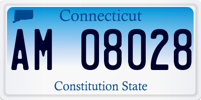 CT license plate AM08028