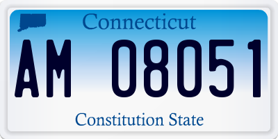 CT license plate AM08051