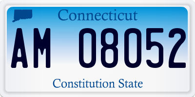 CT license plate AM08052