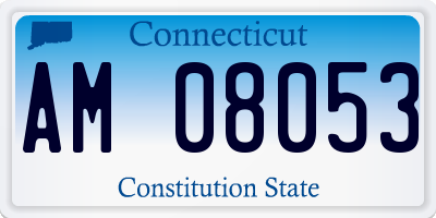 CT license plate AM08053