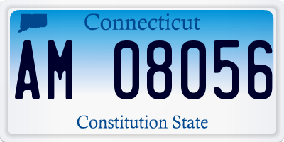 CT license plate AM08056