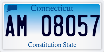 CT license plate AM08057