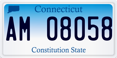 CT license plate AM08058
