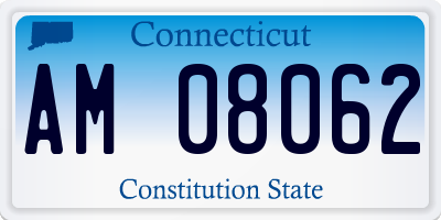 CT license plate AM08062