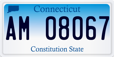 CT license plate AM08067