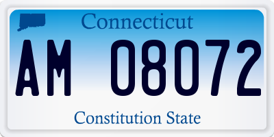 CT license plate AM08072