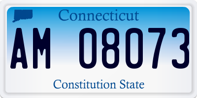 CT license plate AM08073