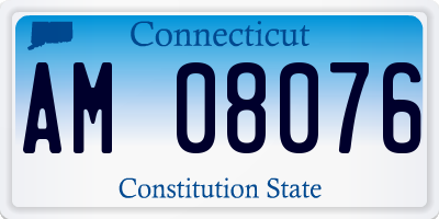 CT license plate AM08076