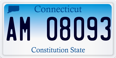 CT license plate AM08093
