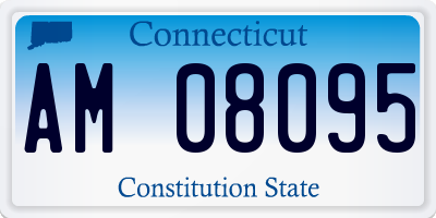 CT license plate AM08095