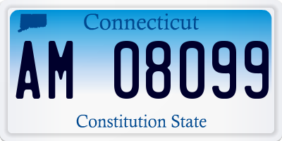 CT license plate AM08099