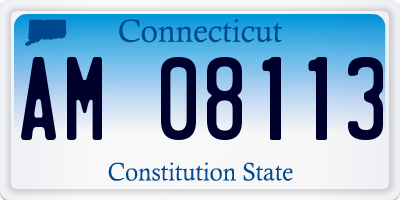 CT license plate AM08113