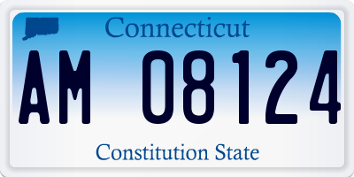 CT license plate AM08124