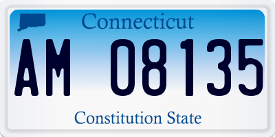 CT license plate AM08135