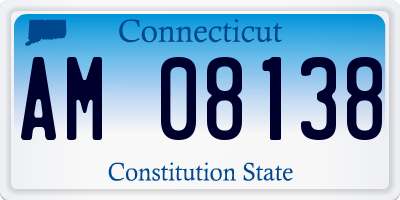 CT license plate AM08138