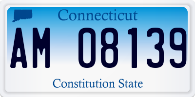 CT license plate AM08139