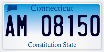 CT license plate AM08150