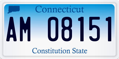 CT license plate AM08151