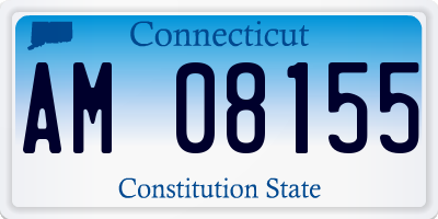 CT license plate AM08155