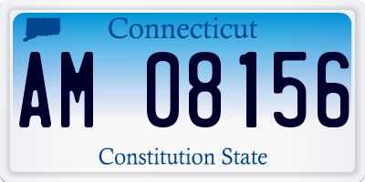 CT license plate AM08156