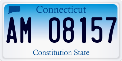 CT license plate AM08157