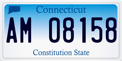CT license plate AM08158